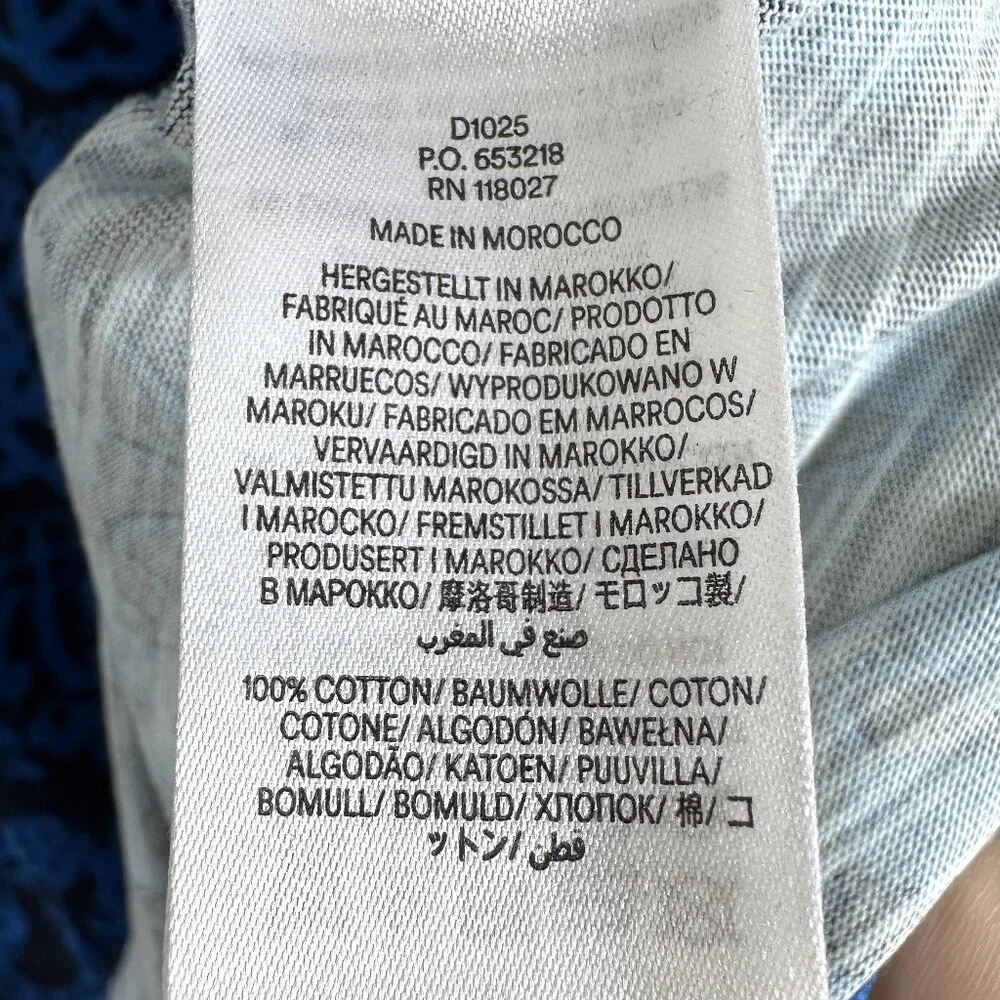 Boden Florrie Cotton Jersey Knit Long Sleeve Dress, Blue Print, 14 - Picture 5 of 8